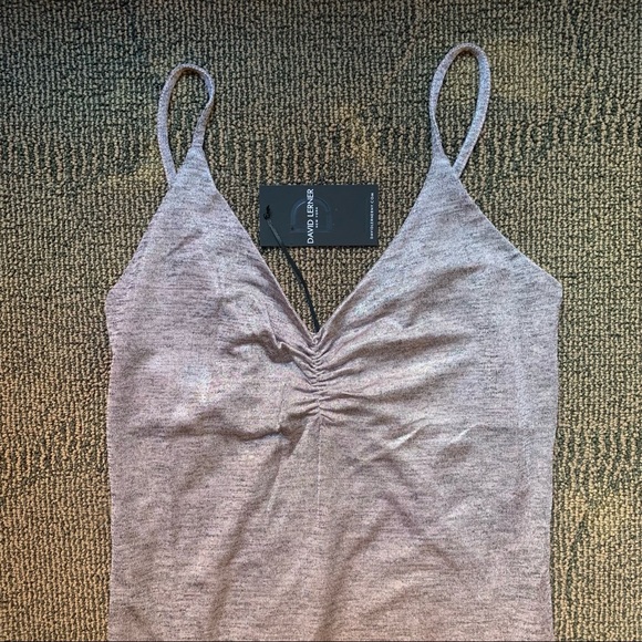 DAVID LERNER - Emily ruched front slip dress Pink Silver,
XS - Picture 3 of 8